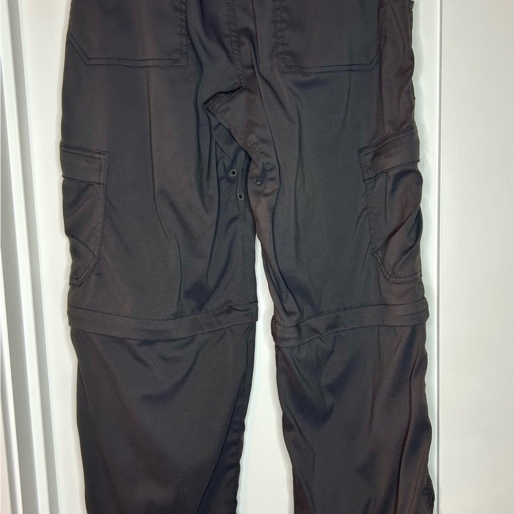 Prana 30x30 Convertible Hiking Cargo Pants Gray Zip Off Outdoor Trail